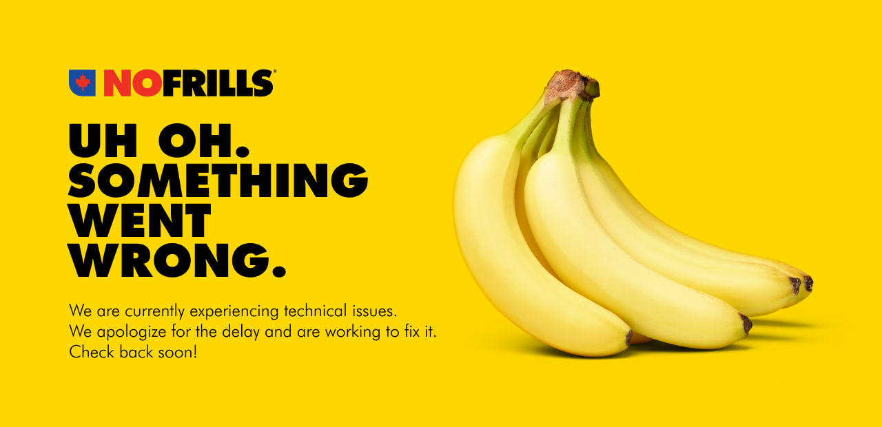 Uh oh. Something went wrong. We are currently experiencing technical issues due to an exceptional volume of traffic to our site. We apologize for the delay and are working to fix it. Looking for online grocery delivery? You can still order groceries online with our partners at Instacart. Get started at delivery.pcexpress.ca . Please note that Instacart deliver fees may vary.